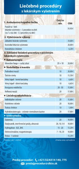 SK Cennik procedur 2025 s lekarskym vysetrenim-1